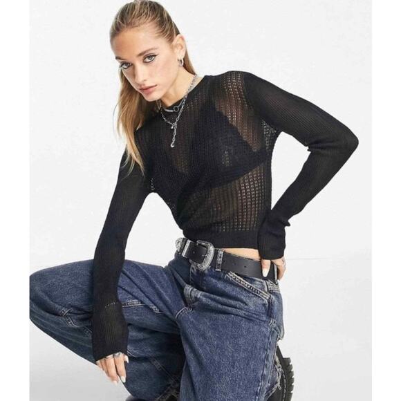 Free People Tops - NWT Free People H2O Crew in Black | M